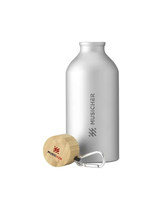 AluBamboo GRS Recycled Alu 500 ml bouteille cadeau client original