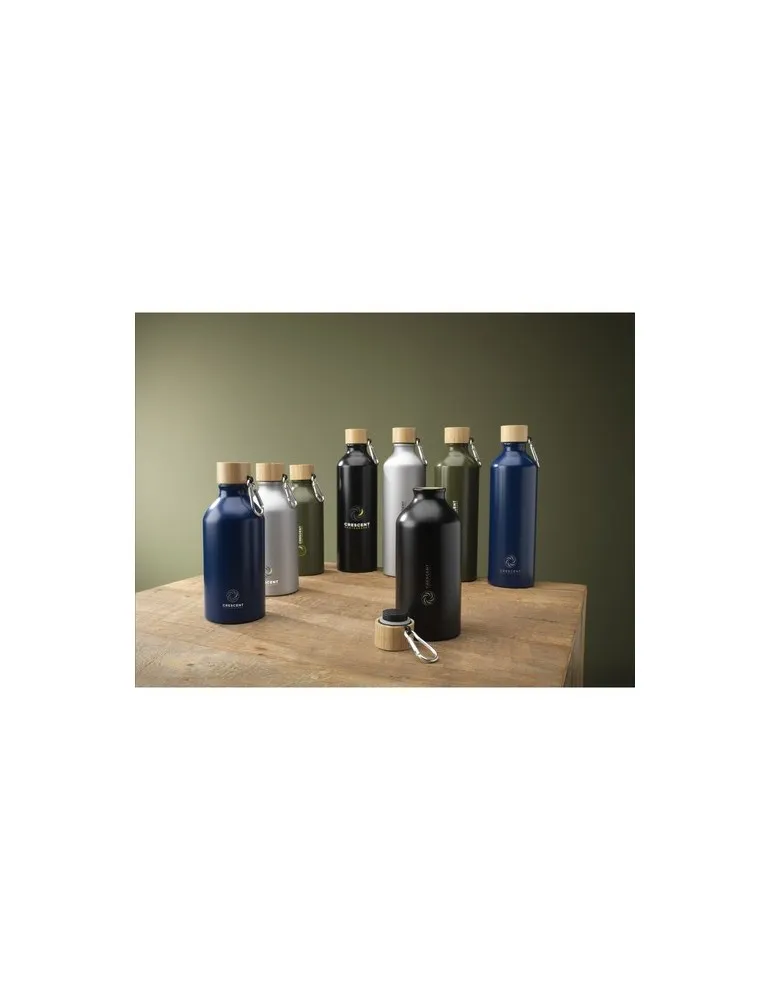 AluBamboo GRS Recycled Alu 500 ml bouteille marquage laser ultra précis