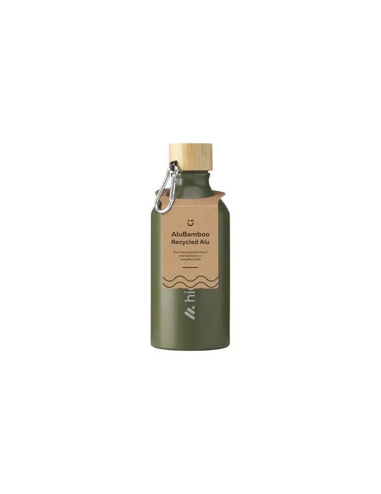 AluBamboo GRS Recycled Alu 500 ml bouteille personnalisation rapide en France