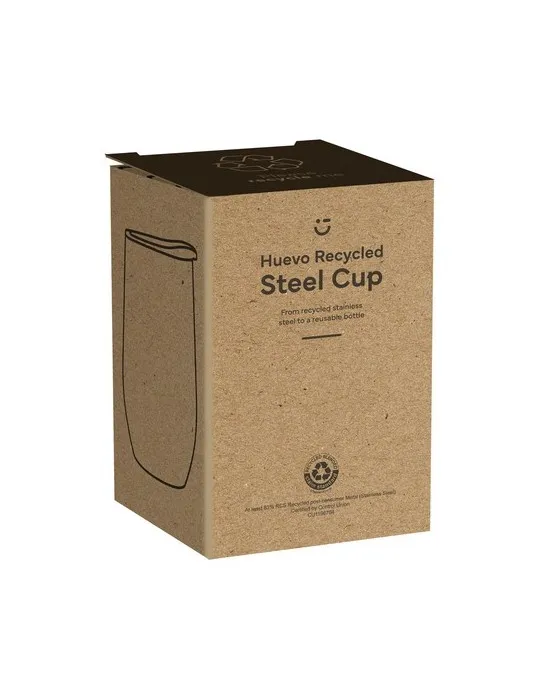 Huevo RCS Recycled Steel Cup 350 ml thermos accessoire événementiel unique