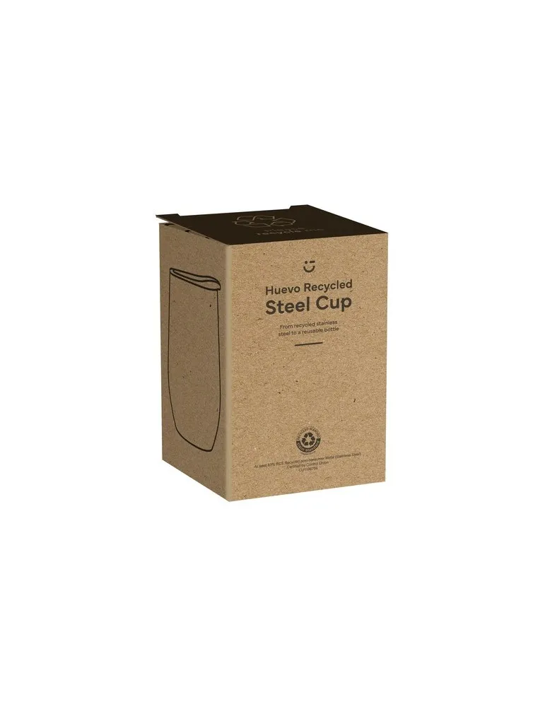 Huevo RCS Recycled Steel Cup 350 ml thermos marquage couleur éclatante