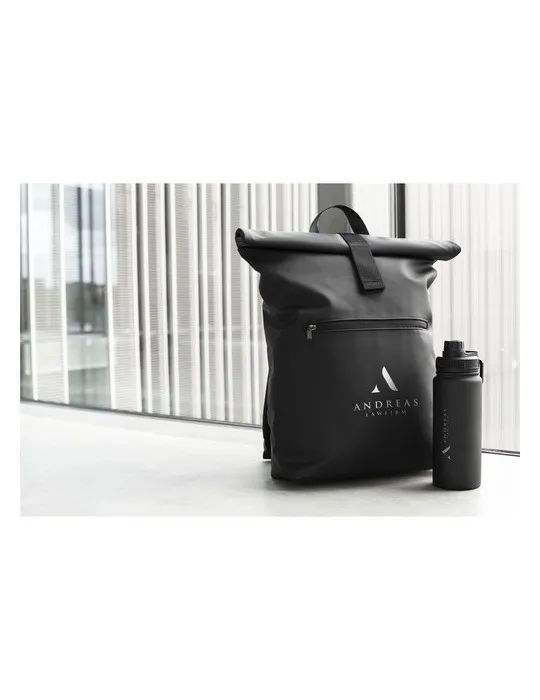 Lennon RCS Recycled Roll-Top Backpack sac à dos personnalisable avec votre logo