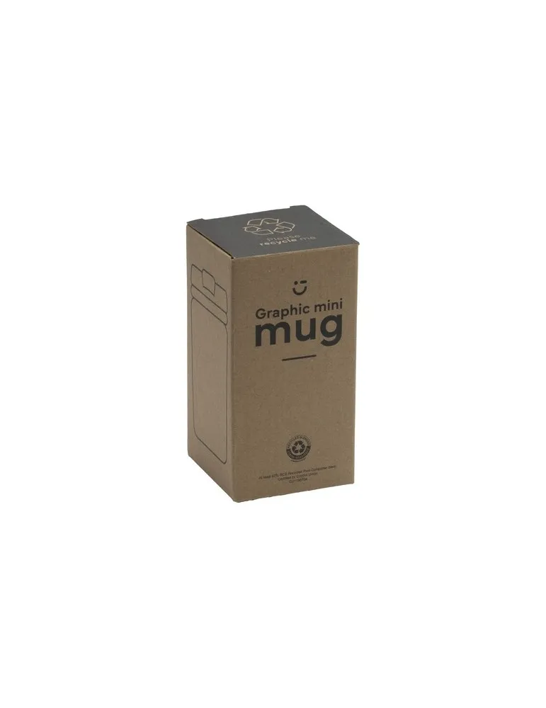 Graphic Mini Mug RCS Recycled Steel 250 ml gobelet iso