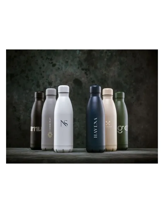 Topflask Premium RCS Recycled Steel 500 ml bouteille marquage laser ultra précis