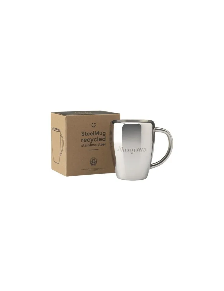 SteelMug RCS Recycled Steel 220 ml mug impression haute définition