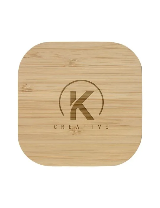Bamboo Wireless Charger 15W chargeur sans fil marquage couleur éclatante
