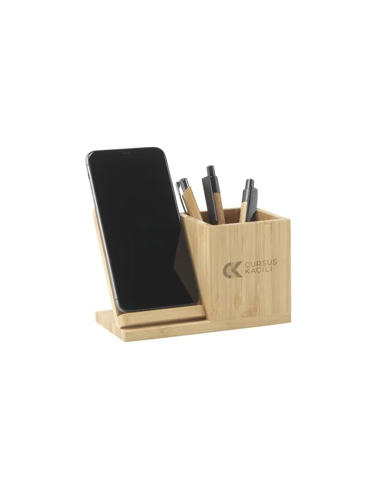 Bamboo Boss 15W support de charge/porte-stylo