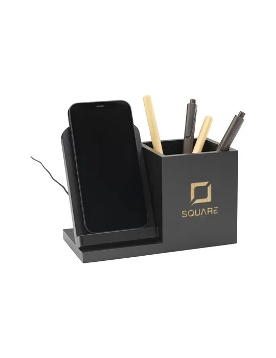 Bamboo Boss 15W support de charge/porte-stylo impression haute définition