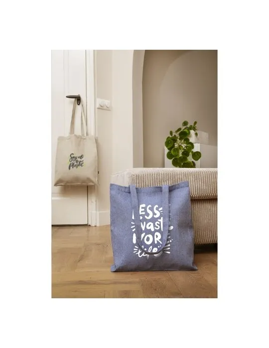 Melange Shopper GRS Recycled Canvas (280 g/m²) sac marquage couleur éclatante
