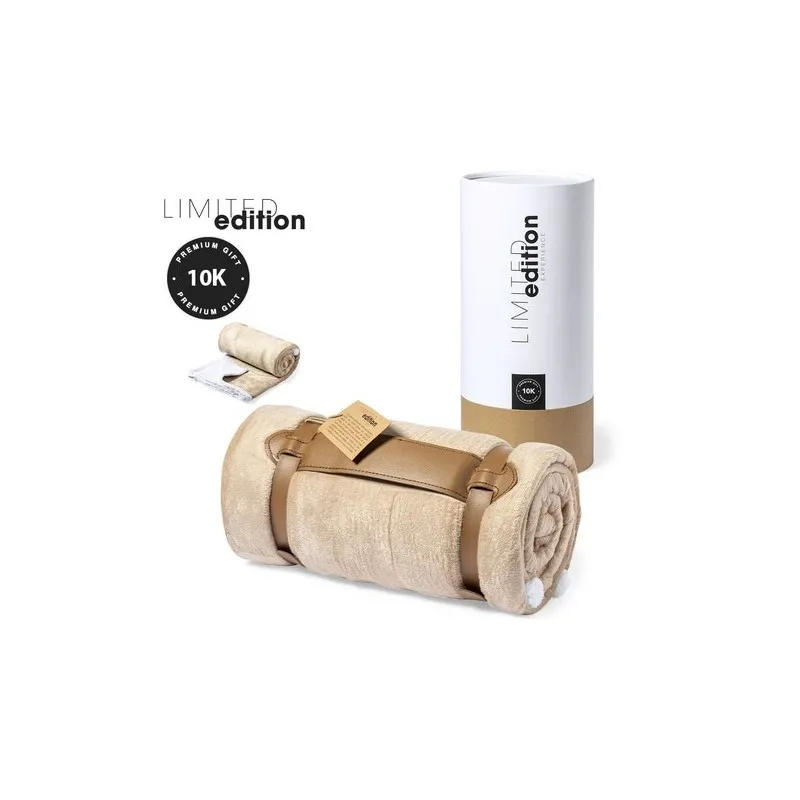 Couverture Personnalisée Économique en Linge de Maison Exclusif Haltebes Matières : grès Couleurs : noir personnalisable avec vo