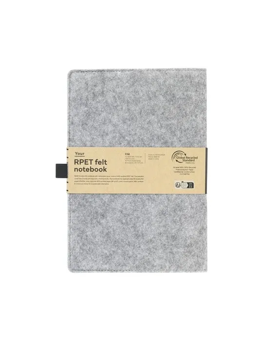 Felty GRS RPET Notebook A5 bloc-notes marquage couleur éclatante