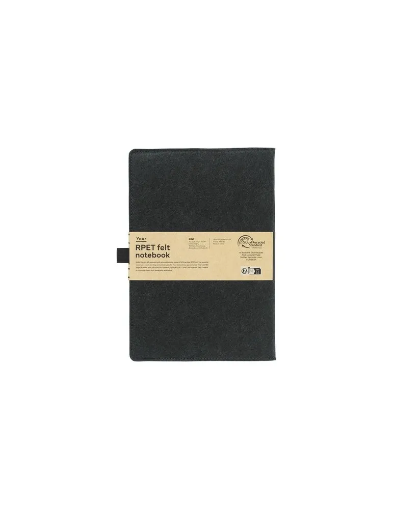 Felty GRS RPET Notebook A5 bloc-notes cadeau entreprise pas cher