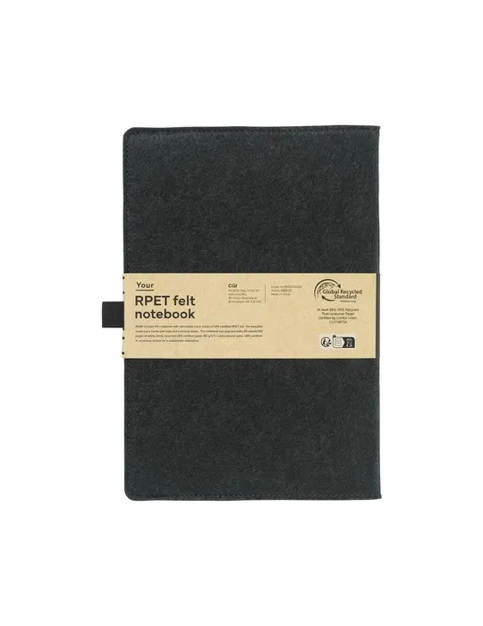 Felty GRS RPET Notebook A5 bloc-notes cadeau entreprise pas cher