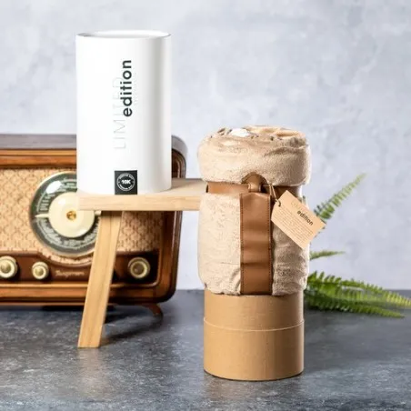 Couverture Personnalisée Économique en Linge de Maison Exclusif Haltebes Matières : grès Couleurs : noir cadeau collaborateur pr