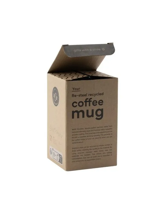 Re-Steel RCS Recycled Coffee Mug 380 ml gobelet thermos objet promotionnel éco-responsable