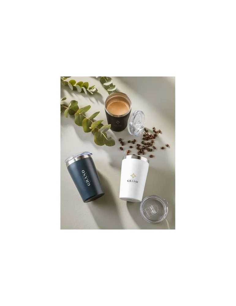 Re-Steel RCS Recycled Coffee Mug 380 ml gobelet thermos objet publicitaire robuste