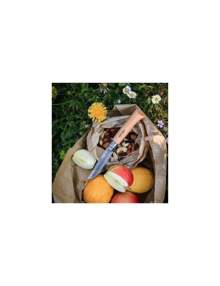 Opinel Inox No 08 couteau de poche cadeau entreprise pas cher