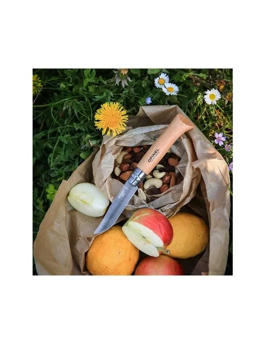 Opinel Inox No 08 couteau de poche cadeau entreprise pas cher