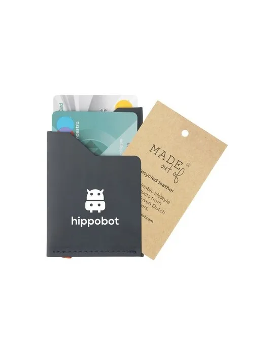 Recycled Leather Cardholder porte-cartes