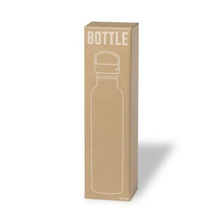 Gourde Sport Personnalisable - Bidon Cheddy Matières : coton Couleurs : taupe marquage laser ultra précis