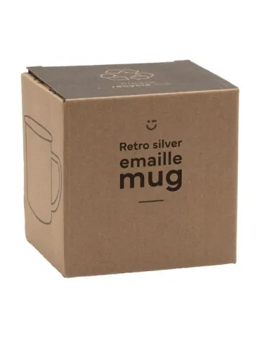 Retro Silver Mug en Émail 350 ml 2