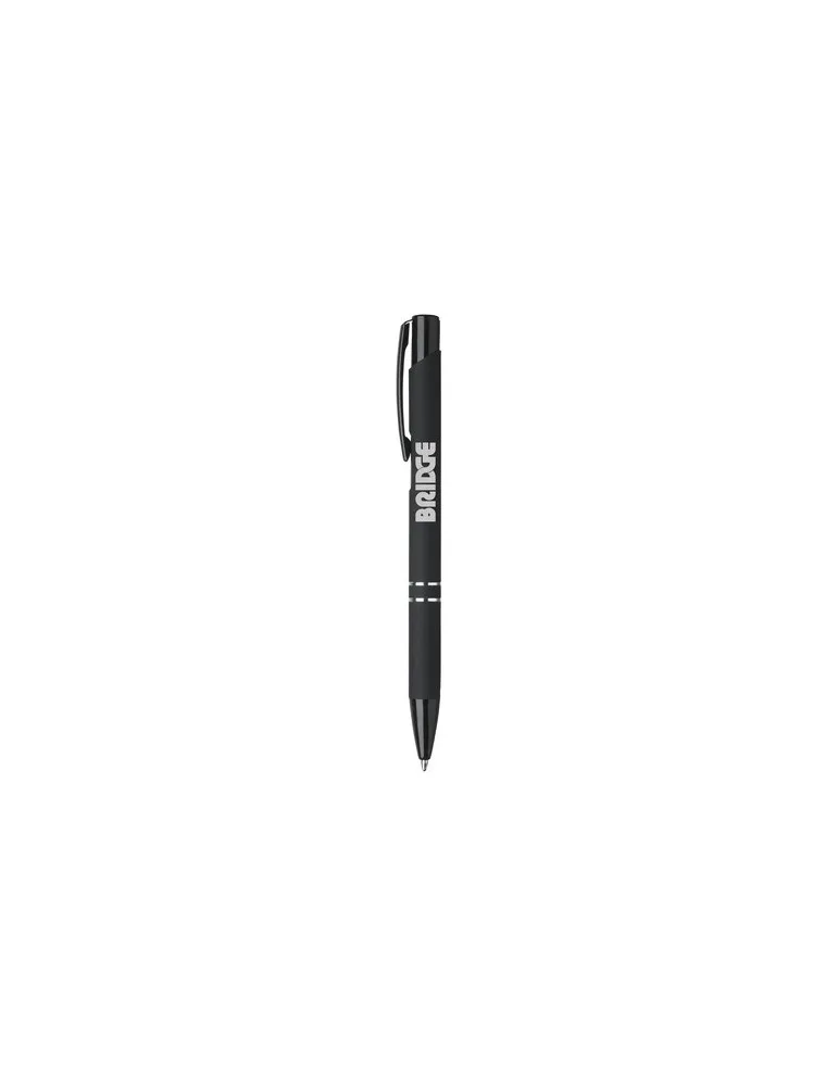 Ebony Rubberised stylo objet promotionnel éco-responsable