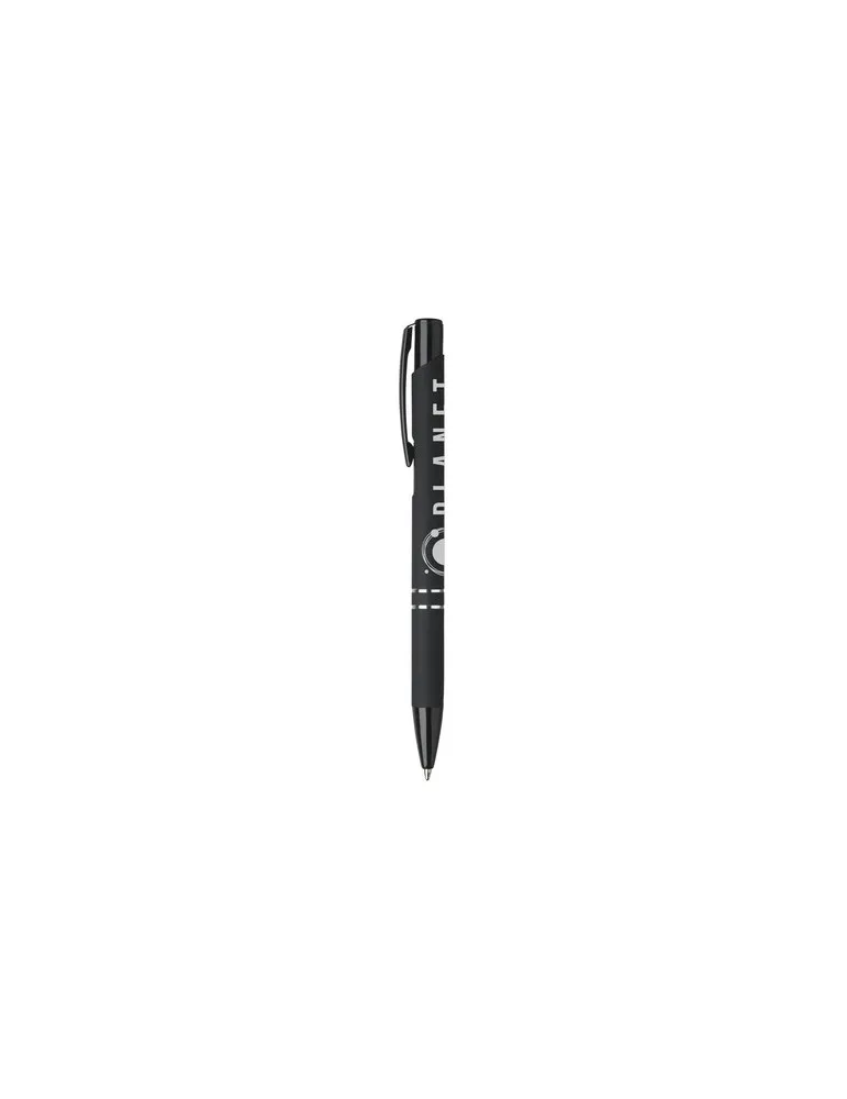 Ebony Rubberised stylo marquage couleur éclatante