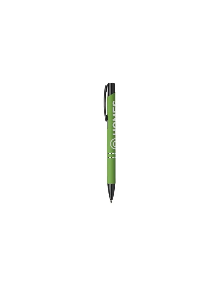 Ebony Rubberised stylo objet publicitaire robuste