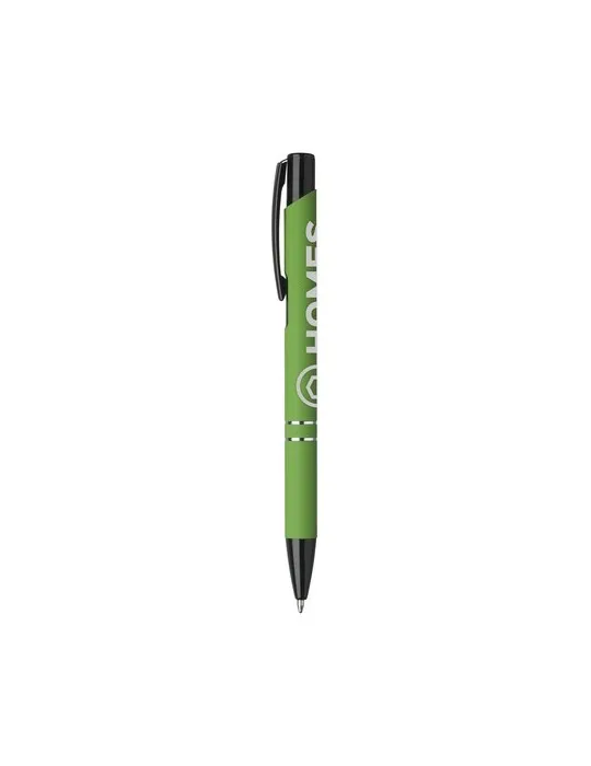 Ebony Rubberised stylo objet publicitaire robuste