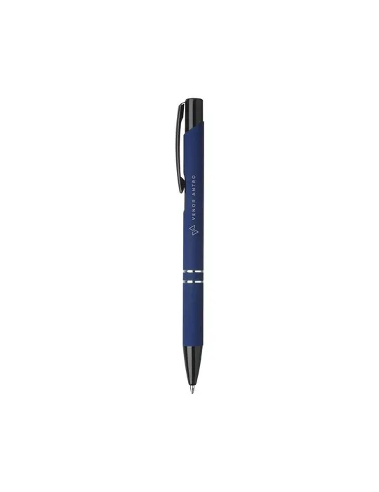 Ebony Rubberised stylo personnalisable avec votre logo