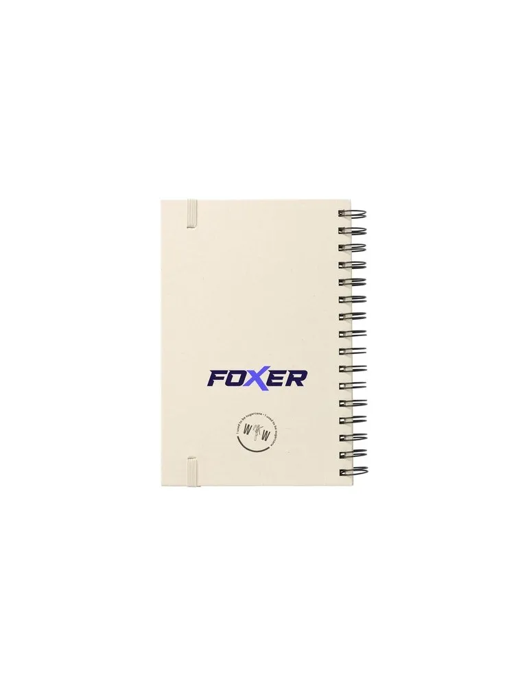 Sugarcane Bagasse Spiral Notebook A5 carnet personnalisable avec votre logo