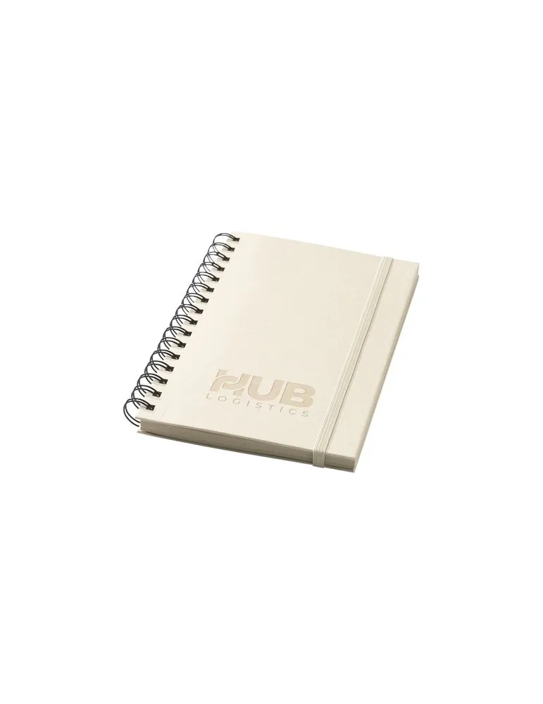 Sugarcane Bagasse Spiral Notebook A5 carnet cadeau entreprise pas cher