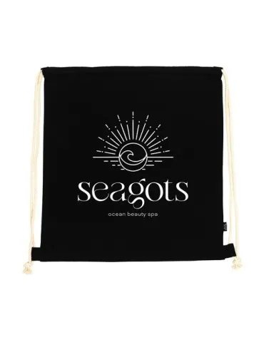 PromoColour GRS Recycled Cotton Backpack (150 g/m²) 2