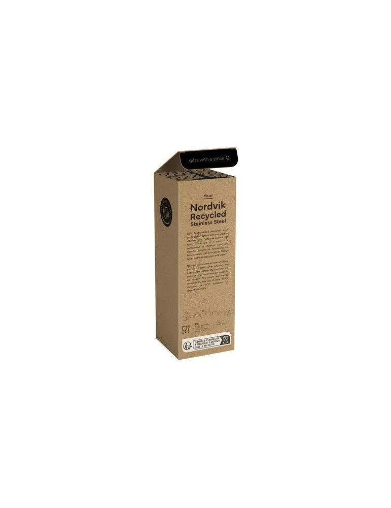 Nordvik RCS Recycled Steel 500 ml bouteille goodies publicitaire durable