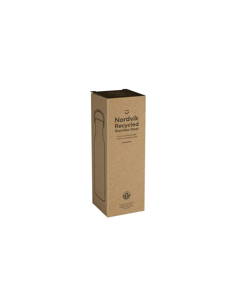 Nordvik RCS Recycled Steel 500 ml bouteille objet publicitaire robuste