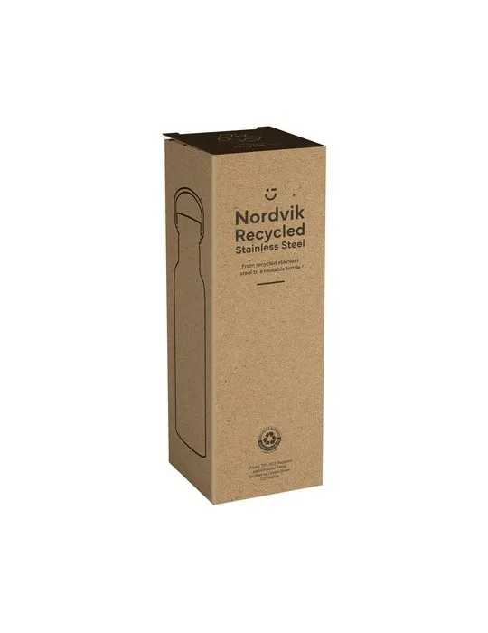 Nordvik RCS Recycled Steel 500 ml bouteille goodies personnalisé en stock