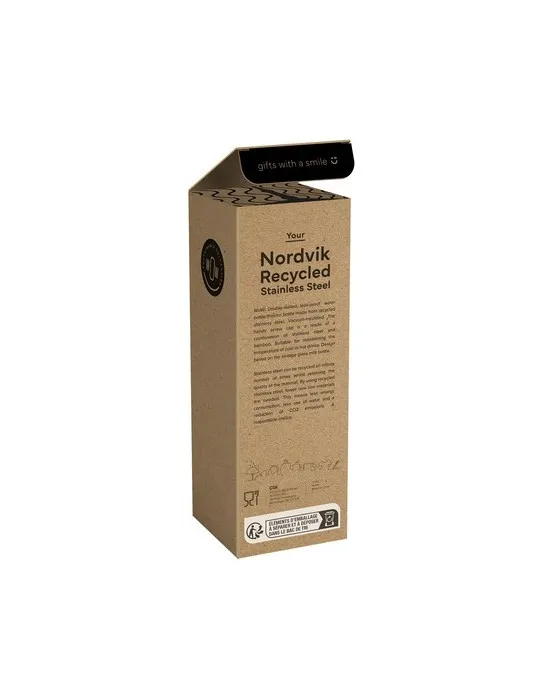 Nordvik RCS Recycled Steel 500 ml bouteille cadeau entreprise pas cher