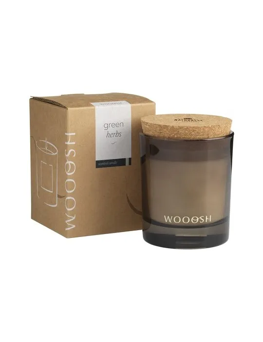 Wooosh Scented Candle Green Herbs bougie parfumée