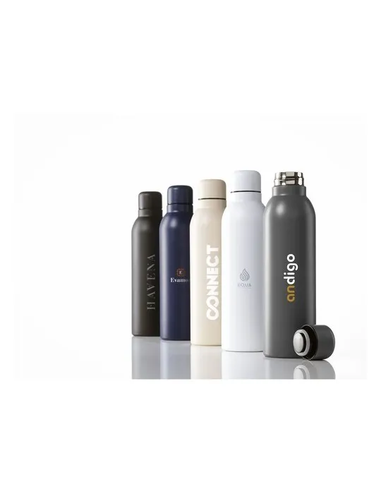 Helios RCS Recycled Steel Bottle 500 ml marquage couleur éclatante