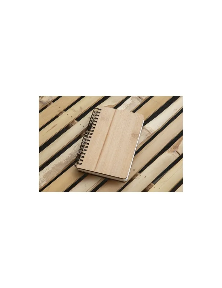 Notebook made from Stonewaste-Bamboo A6 bloc-notes cadeau entreprise pas cher