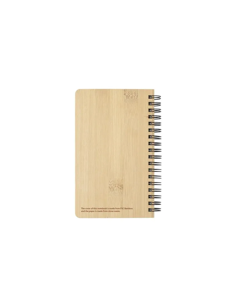 Notebook made from Stonewaste-Bamboo A6 bloc-notes goodies publicitaire événementiel