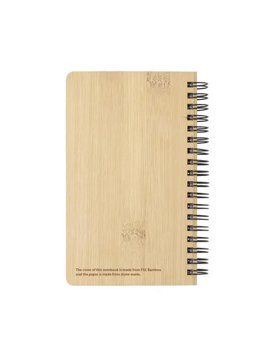Notebook made from Stonewaste-Bamboo A6 bloc-notes goodies publicitaire événementiel