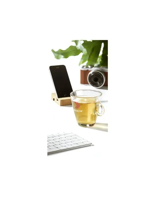 Supporto Bamboo support de téléphone personnalisable avec votre logo