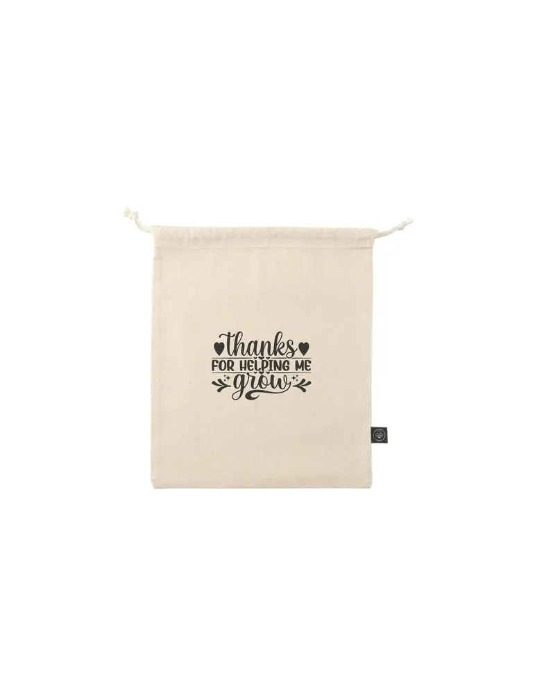 Gift Pouch Naturel GRS Recycled Cotton (150 g/m²) M