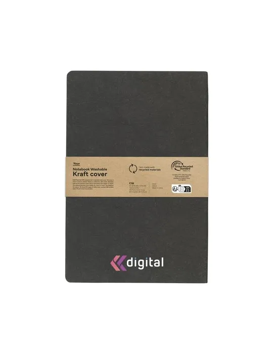 Notebook GRS Washable Kraft Cover A5 Cover cadeau entreprise pas cher