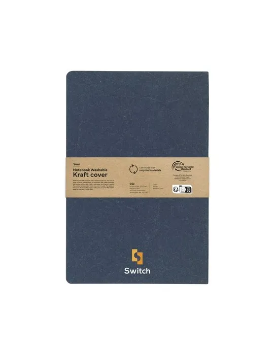 Notebook GRS Washable Kraft Cover A5 Cover personnalisable avec votre logo