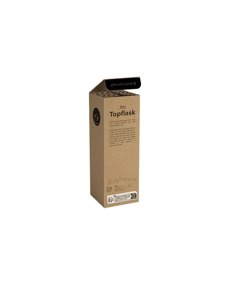 Topflask RCS Recycled 500 ml single wall bouteille cadeau collaborateur premium