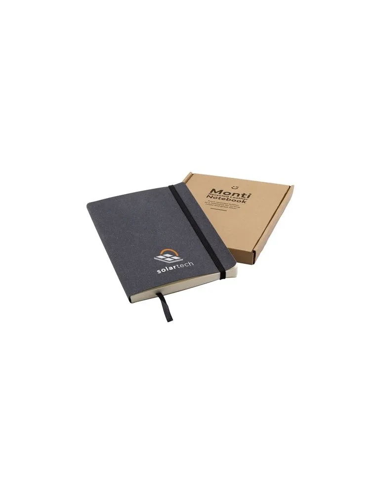 Monti Recycled Leather Notebook A5 carnet de notes cadeau entreprise pas cher