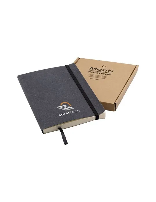 Monti Recycled Leather Notebook A5 carnet de notes cadeau entreprise pas cher