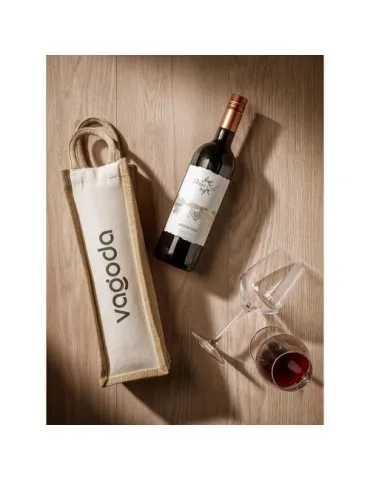 Jute Canvas Wine Bag sac à vin
